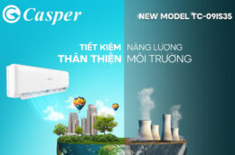 Điều hòa Casper TC-09IS35 9000BTU: Dòng Eco City tiết kiệm nhiều hơn