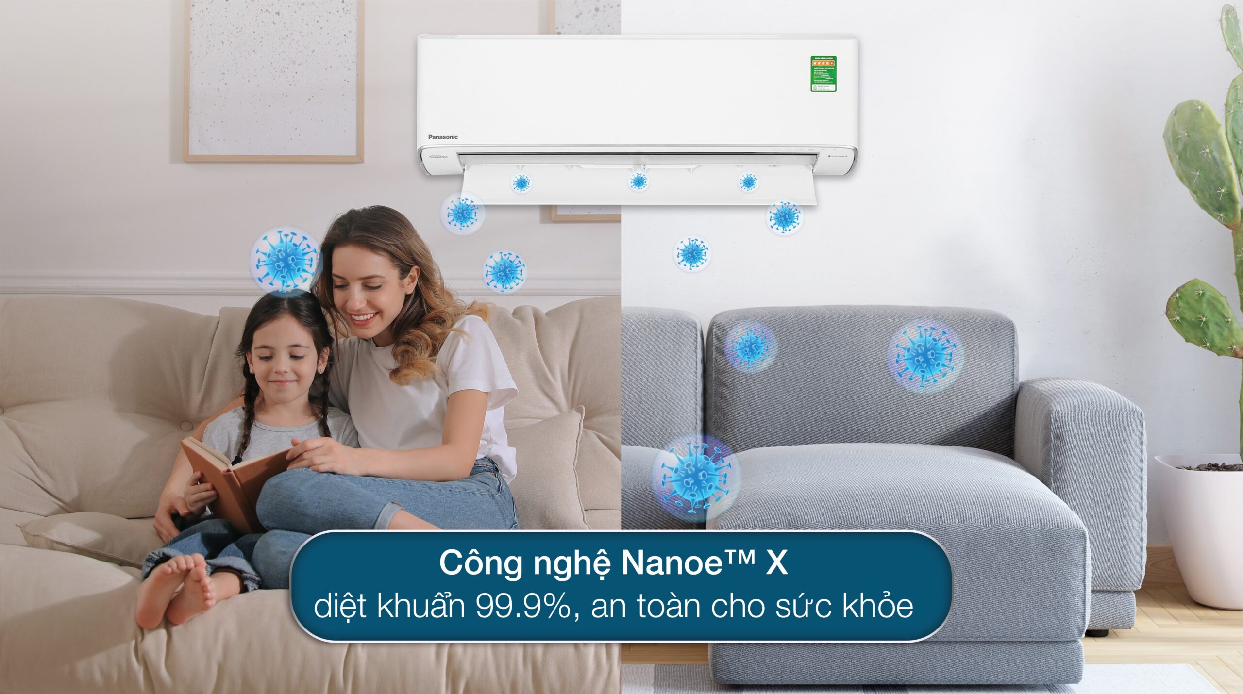Điều hòa Panasonic CU/CS-XU18ZKH-8 18000BTU thanh lọc không khí, bảo vệ sức khỏe cho người dùng