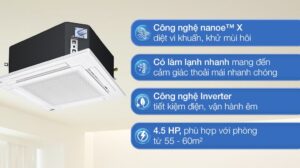 Điều Hòa Âm Trần Panasonic 42000BTU 1 Chiều Inverter S-3448PU3H/U-43PR1H5
