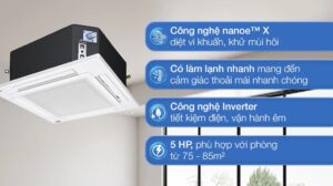 Điều Hòa Âm Trần Panasonic 47800BTU 1 Chiều Inverter S-3448PU3H/U-48PR1H8 3 Pha