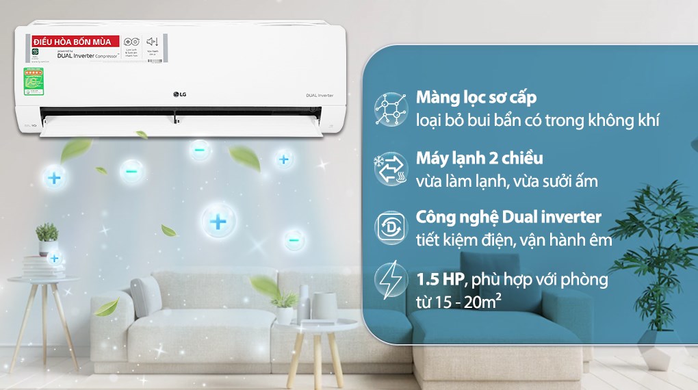 Điều Hòa LG 12000BTU 2 Chiều Inverter B13END1