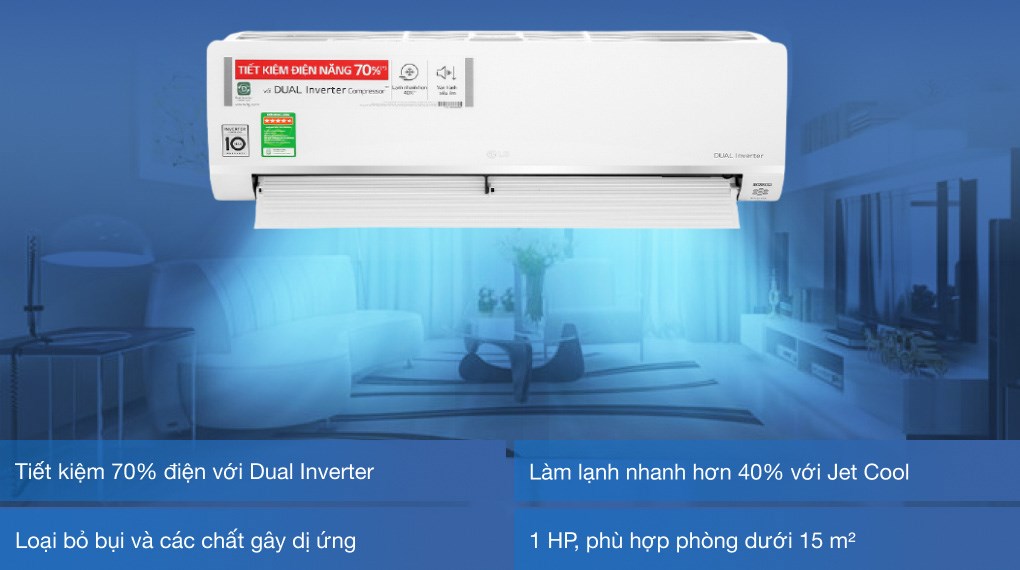 Điều Hòa LG 9000BTU 1 Chiều Inverter V10API1