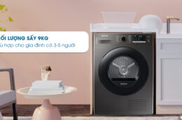 Máy sấy Samsung DV90TA240AX/SV 9kg: Sự lựa chọn tuyệt vời cho gia đình vào mùa mưa