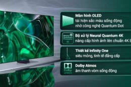 Tận hưởng giải trí đỉnh cao với Smart Tivi Samsung QA77S95CAKXXV 77 inch