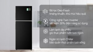 Tủ Lạnh Aqua Inverter AQR-T299FA(FB) 283 Lít