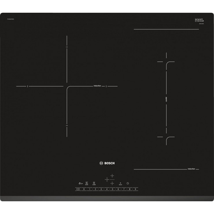Bếp Từ Bosch PVJ611FB5E 3 Vùng Nấu Serie 6