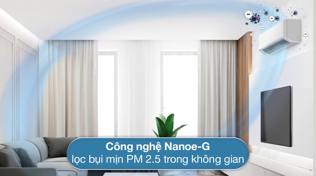 Điều hòa Panasonic XU12ZKH-8 có khả năng lọc không khí vượt trội, góp phần bảo vệ sức khỏe cho người dùng