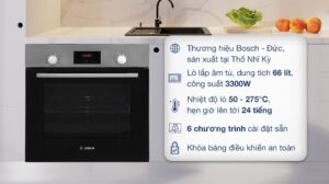Lò Nướng Bosch Âm Tủ HBF113BR0A 66 Lít Serie 2