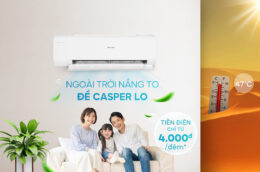 Mát lạnh mùa hè, ấm áp mùa đông với điều hòa Casper XH-09IF35 2 chiều