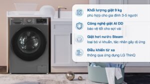 Máy Giặt LG Inverter 9Kg FV1409S4M