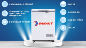 Tủ Đông Sanaky 100 Lít VH-1599HY