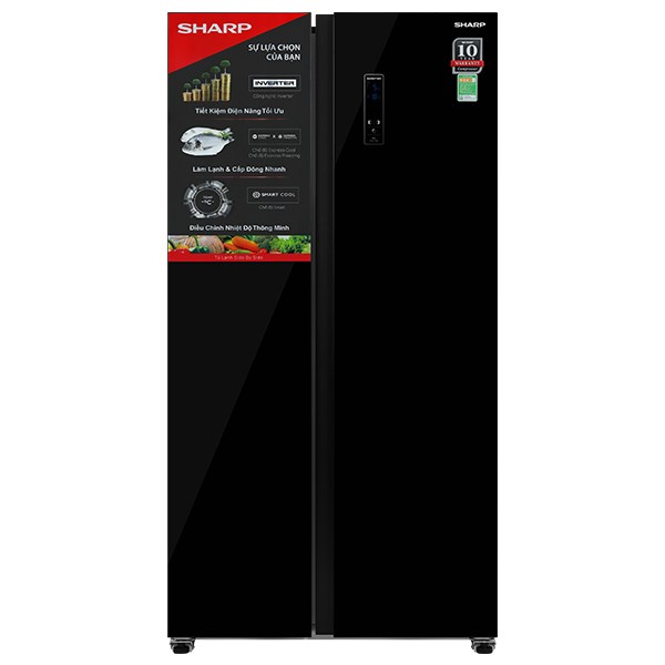 Tủ Lạnh Sharp Side by Side 600 Lít Inverter SJ-SBXP600VG-BK