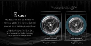 Máy Giặt Aqua Inverter 11kg AQD-D1103G.BK