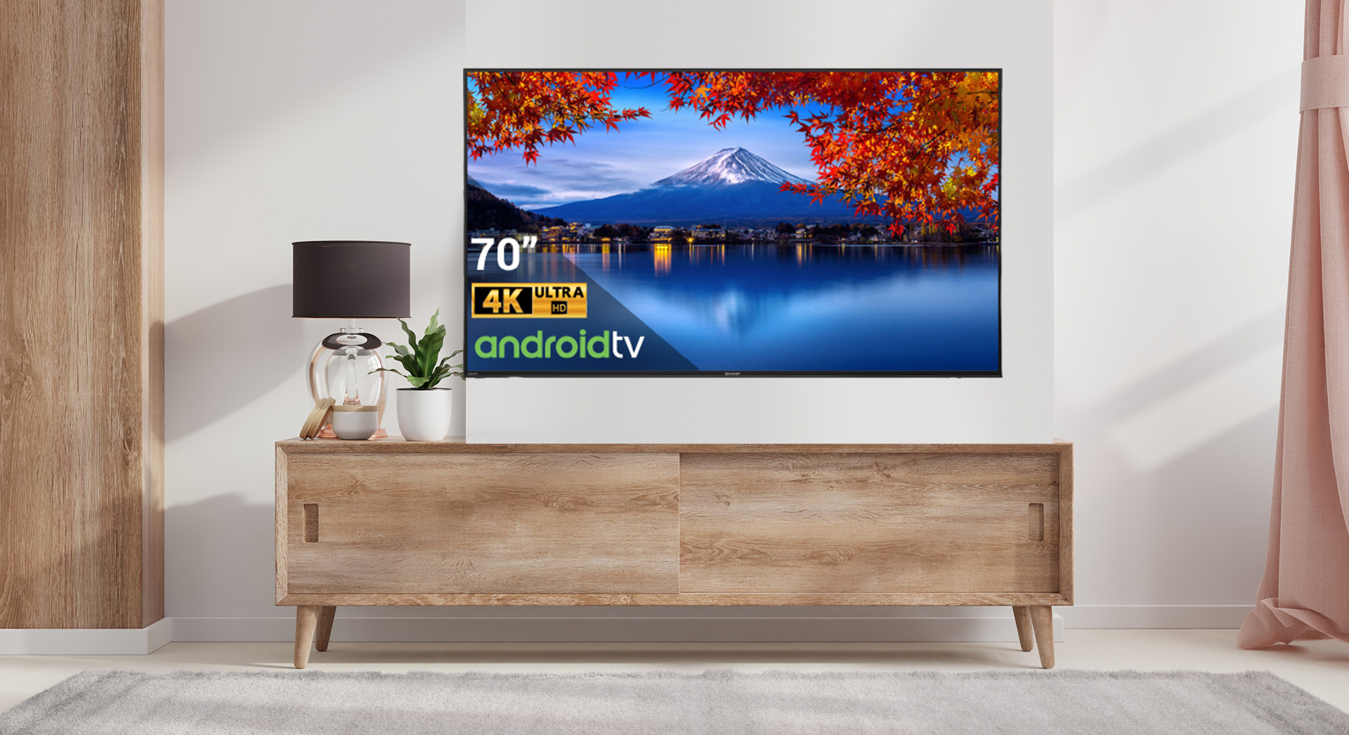 Đại lý phân phối Android Tivi Sharp 4K UHD 70 inch 4T-C70DK1X giá rẻ nhất | Điện Máy Thuận Thành