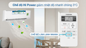 Điều Hòa Toshiba 9000BTU 1 Chiều Inverter RAS-H10C4KCVG-V