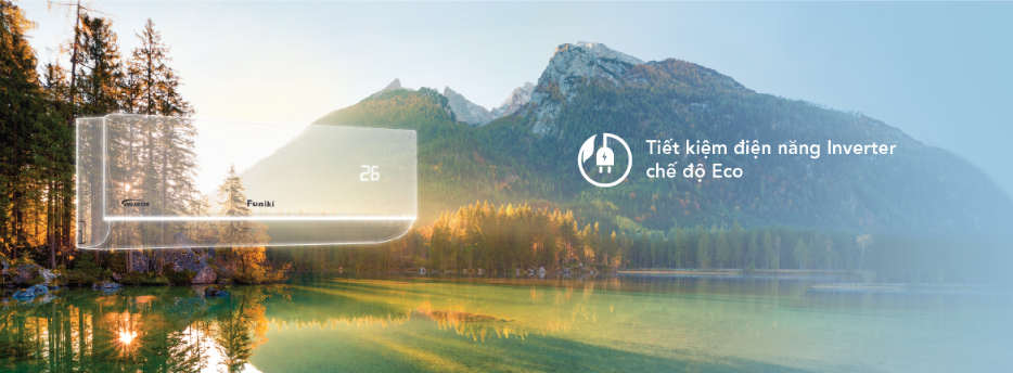 công nghệ inverter + chế độ ECO của điều hòa Funiki