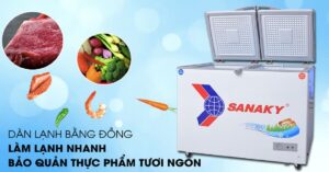 Tủ đông Sanaky Inverter VH-2599W3 195 lít