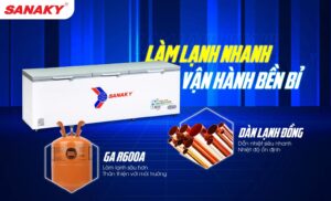Tủ đông Sanaky Inverter VH-1199HY4K 900 lít