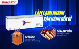 Tủ Đông Sanaky VH-1199HYK 1 Ngăn 3 Cánh 1100 Lít