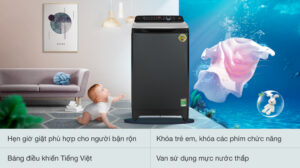 Máy Giặt Aqua Inverter 12kg AQW-DR120HT.BK