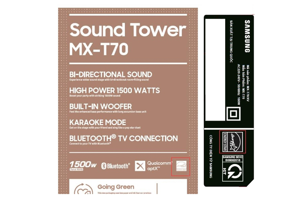 Loa tháp Samsung MX-T70/XV 1500W