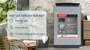 Máy Giặt Sharp 7.5Kg ES-Y75HV-S