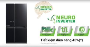 Tủ lạnh Mitsubishi Electric Inverter 580 Lít MR-LA72ER