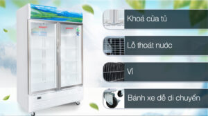 Tủ Mát Sanaky VH-8009HP 2 Cánh 600 Lít