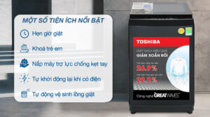 Máy Giặt Toshiba Inverter 10Kg AW-DM1100PV(KK)