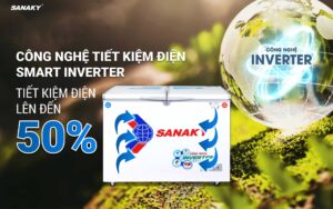 Tủ đông Sanaky Inverter VH-2599W3 195 lít
