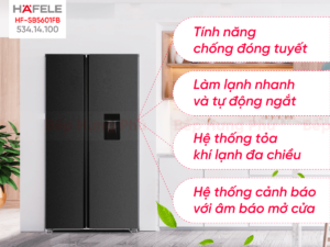 Tủ Lạnh Hafele Side By Side 529 Lít HF-SB5601FB