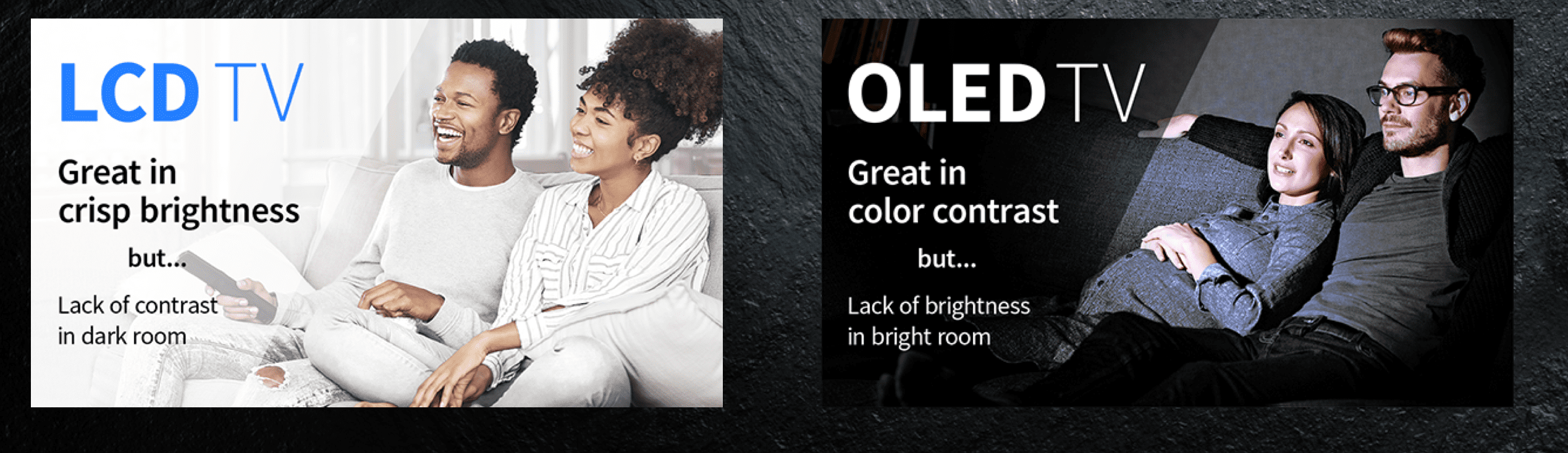 ưu - nhược điểm của Tv LCD và Oled TV