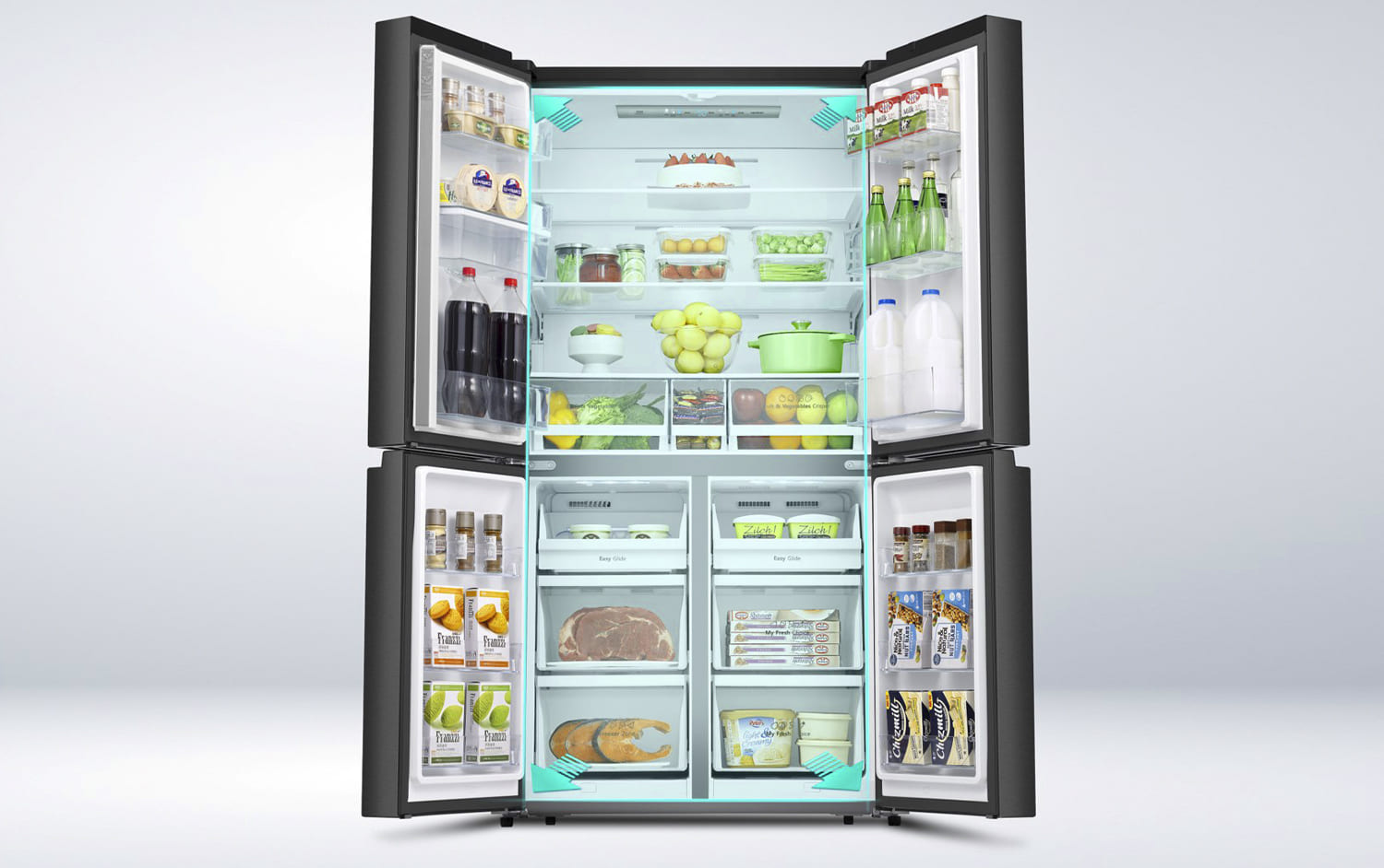 Tủ lạnh Casper 4 cánh dung tích lớn