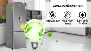 Tủ Lạnh Electrolux Inverter 2 Cánh 335 lít EBB3742K-A