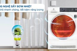 Khám phá loạt công nghệ hiện đại của máy sấy Electrolux EDH804H5WB 8kg