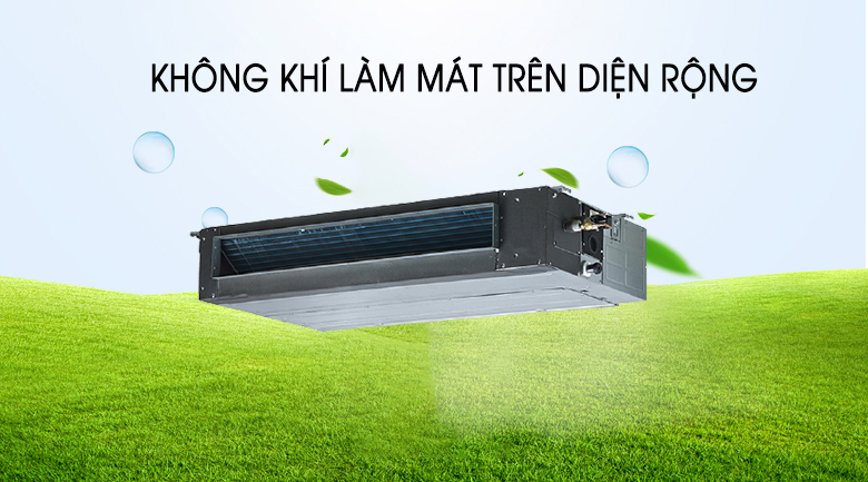 Điều Hòa Nối Ống Gió Midea 18000BTU 2 Chiều MTBA-18HRN1 làm sạch không khí trên diện rộng 