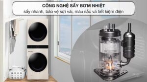 Tháp Giặt Sấy LG Inverter WashTower Giặt 14Kg Sấy 10Kg WT1410NHE