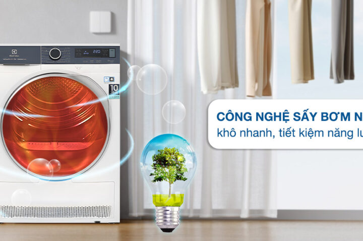 Tìm hiểu ưu, nhược điểm của máy sấy Electrolux EDH803Q7WB 8Kg