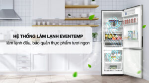 Tủ Lạnh Electrolux Inverter 2 Cánh 308 lít EBB3402K-A