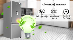 Tủ Lạnh Electrolux Inverter 2 Cánh 308 lít EBB3442K-A