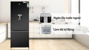 Tủ Lạnh Electrolux Inverter 2 cánh 335 lít EBB3762K-H