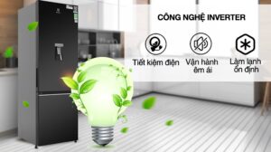 Tủ Lạnh Electrolux Inverter 2 cánh 335 lít EBB3762K-H
