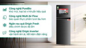 Tủ Lạnh Toshiba Inverter 2 Cánh 338 Lít GR-RT468WE-PMV(58)-MM