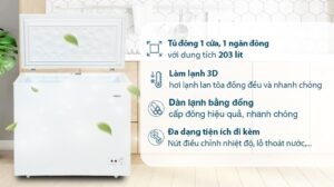 Tủ Đông Aqua 203 Lít AQF-C3001S