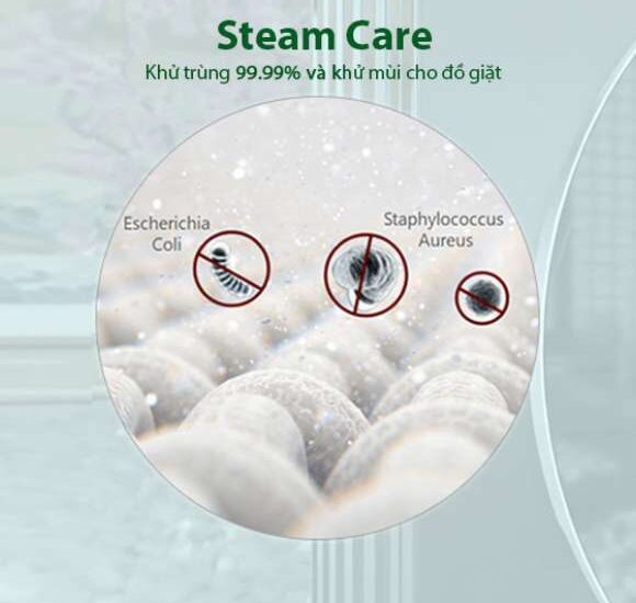 Công nghệ diệt khuẩn bằng hơi nước nóng Steam Care 