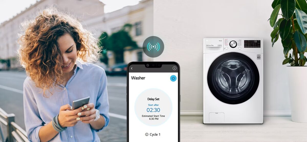Điều khiển máy giặt LG từ xa