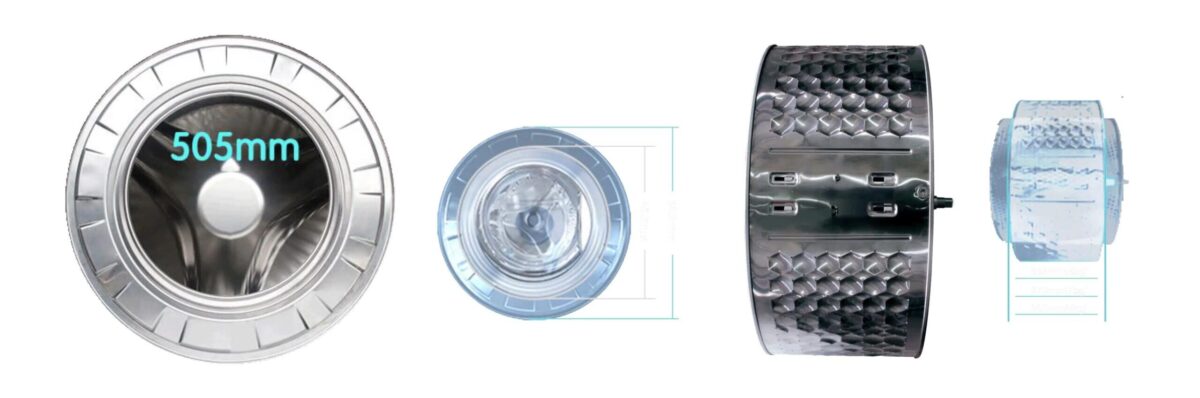 Lồng giặt kích thước lớn