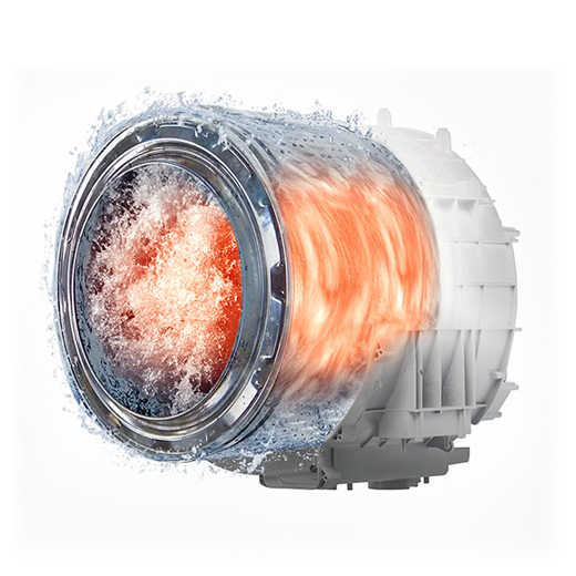 Vệ sinh lồng giặt bằng nước nóng