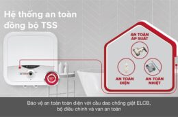 Bình nóng lạnh Ariston AN2 30RS: làm nóng nước nhanh, an toàn khi sử dụng