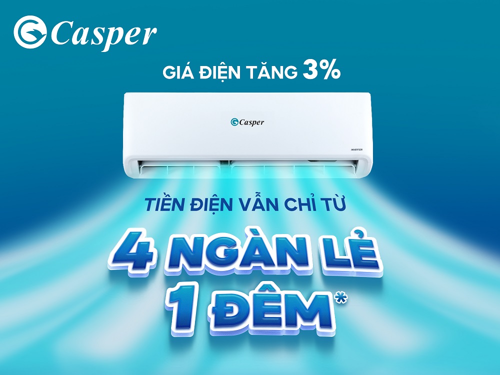 Điều hoà Casper GC-12IS33 12000BTU làm lạnh nhanh chóng, tiết kiệm điện